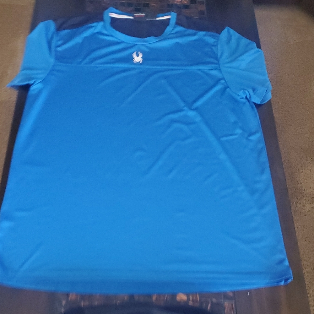 Spyder Blue Performance Tee